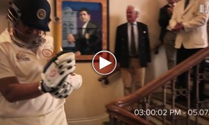 सचिन का एक मिनट का यह विडियो बैटिंग करने के लिए जाते हुए आपको स्तब्ध कर देगा 