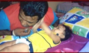 जब पापा की पिटाई की नन्ही बिटिया ने, कितने मारे चांटे ज़रा गिनिये 