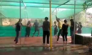 होली के अवसर पर गरबा करते कुछ गुजराती