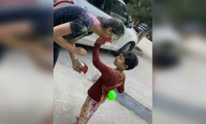 होली पर प्यारा सेलिब्रेशन