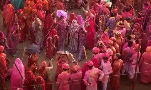 राजस्थान की मशहूर लठमार होली