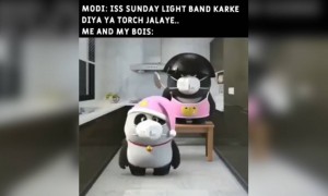 आज रात दिया या फिर टोर्च जलाए