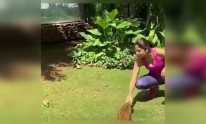 शिल्पा शेट्टी ने किया अपना गार्डन खुद साफ़