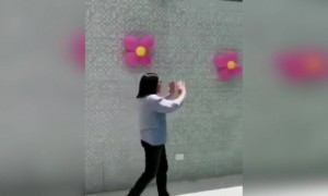 स्टाइल मारने के चक्कर में सीधा पानी में जा गिरी आंटी