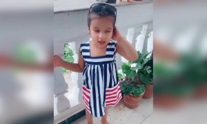 लॉक डाउन में ये बच्ची भी इतनी बोर हो गयी देखिये