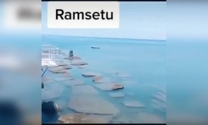 देखिये ऐसा दीखता है रामसेतु आज भी