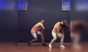 बैकबोन गाने पर ज़ोरदार डांस