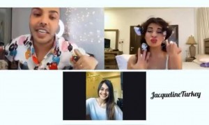 जैकलीन का क्यूट सा हेयर स्टाइल