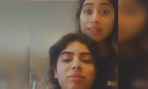 जाह्नवी कपूर  रिया कपूर का क्यूट वीडियो