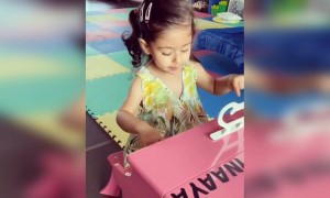 कुनाल खेमू की बेटी उन्हें बर्थडे विश करते हुए