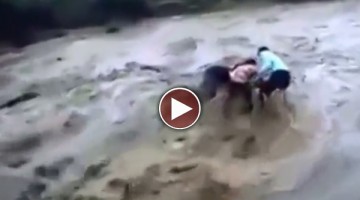 दिल दहला देने वाला पानी में बहते हुए यह भयानक वायरल वीडियो