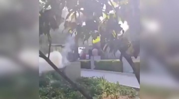 धुंए से गोला बना रहा ये